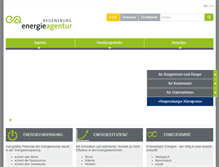Tablet Screenshot of energieagentur-regensburg.de